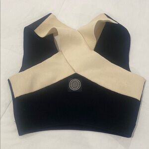 Merino wool Nagnata Black and Cream Women's Top USED